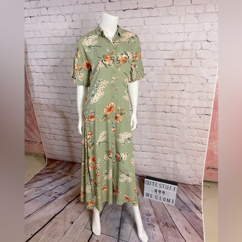 NWT brand new shirt maxi dress